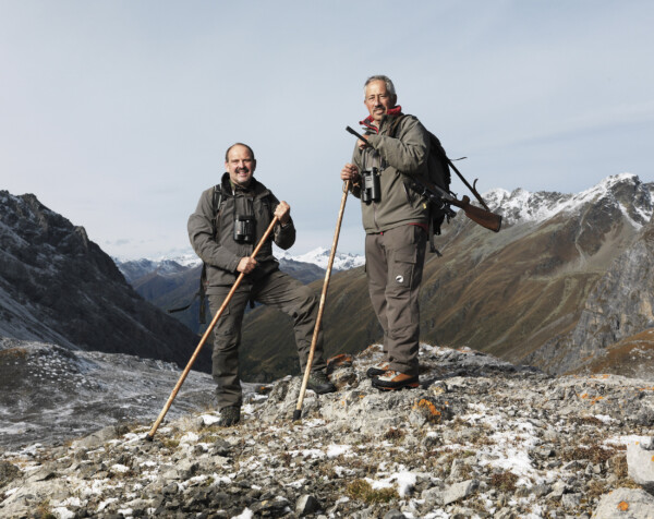 Rico Viletta and Gian Fümm,
Hunters,
Laschadura, Margun, Graubünden