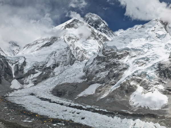 Everest Base Camp with Mount Everest