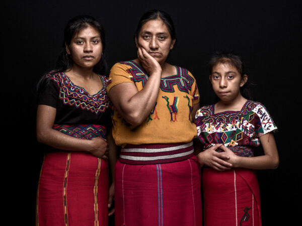 Maria Gonzalez Diaz with Maria Eulalia and Adelaida, 
Housewife. 
Nebaj, Guatemala
