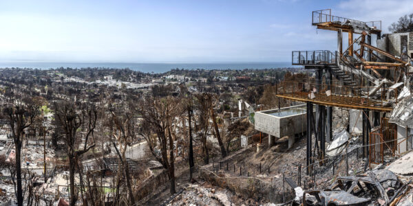 Pacific Palisades after the fire,  
LA, California, USA